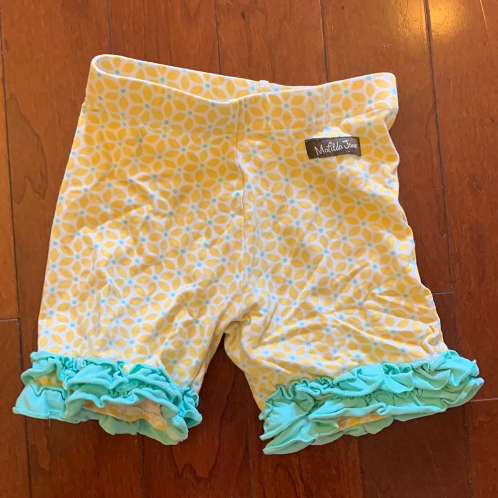 Matilda Jane Size 6 Adventure Begins Rays Of Sunshine Ruffle Shorts Shor…